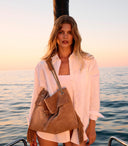 Borsa Venus Peach Fringe Midi ORCIANI