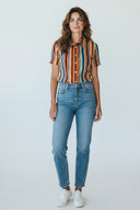 Camicia Fantasia Righe Skin Like CALIBAN