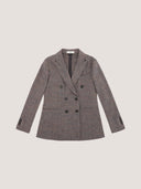 Giacca Doppiopetto Luxury Herringbone Tweed