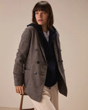 Giacca Doppiopetto Luxury Herringbone Tweed